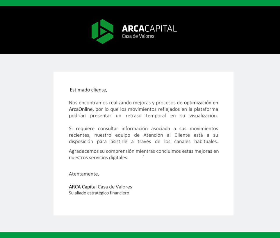 ArcaCapital Info